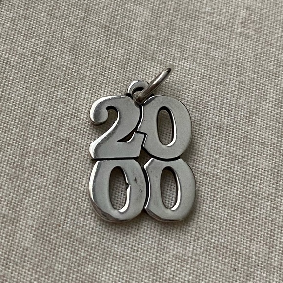 Retired James Avery 2000 Stacked Charm - Picture 1 of 2